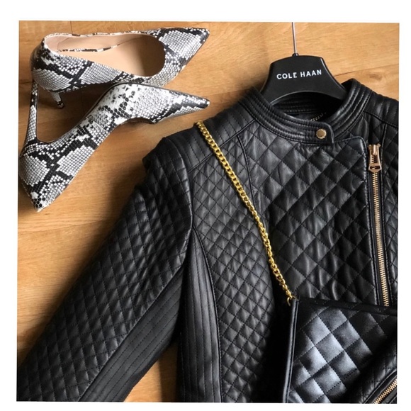 Cole Haan Leather Jacket - Picture 1 of 6
